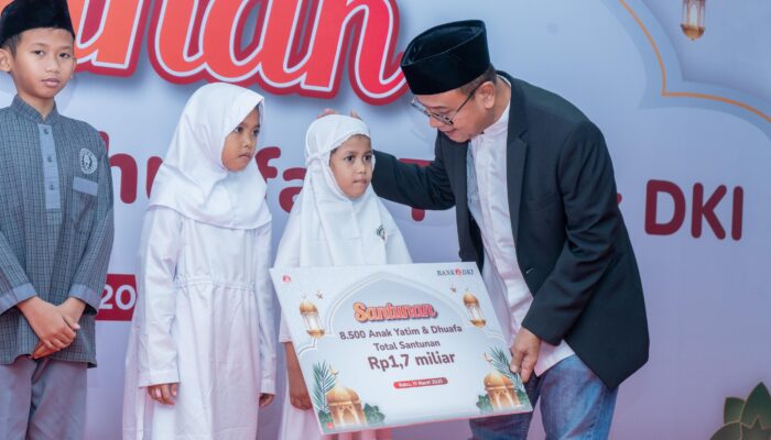 Bank DKI Salurkan Santunan Bagi 8.500 Yatim dan Duafa di Ramadhan Berkah