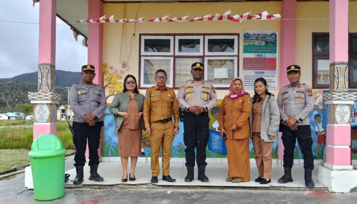 Kapolres Pegaf Kompol Bernadus Okoka Canangkan Program Polisi Cilik di Pegunungan Arfak