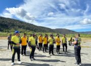 Polres Pegunungan Arfak Gelar Kesamaptaan Jasmani Berkala Semester I 2025