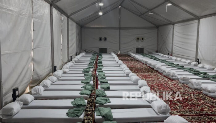 Mengintip Tenda dan Kasur Jamaah Haji Indonesia untuk Wukuf di Arafah