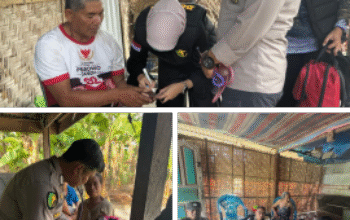 Usai Rumah Nenek Lansia Direnovasi, Dokkes Polres Kembali Berikan Pelayanan Gratis & Serahkan Bantuan