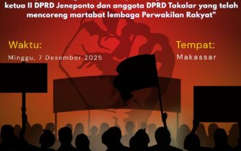Konsolidasi Terbuka Terkait Dugaan Skandal Oknum DPRD Jeneponto, GRT Akan Turunkan Ribuan Massa