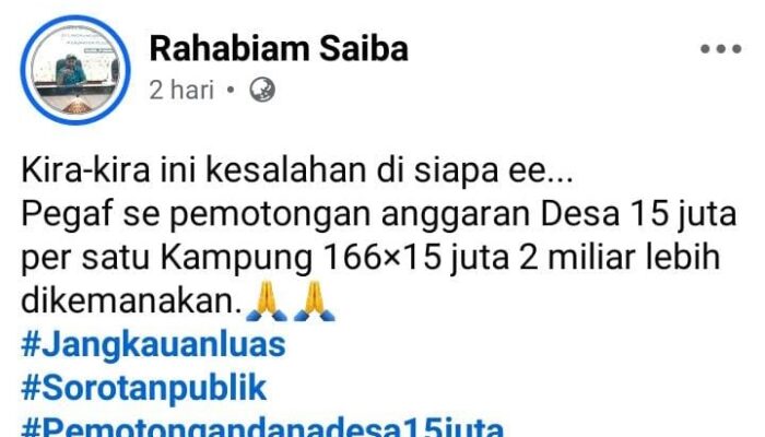 FAMI Desak Usut Tuntas Dugaan Pemotongan Dana Kampung Rp 2,49 Miliar di Pegunungan Arfak