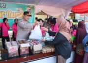 Polres Pasaman Barat Gelar Gerakan Pangan Pasar Murah, Ratusan Warga Serbu Sembako Harga Terjangkau