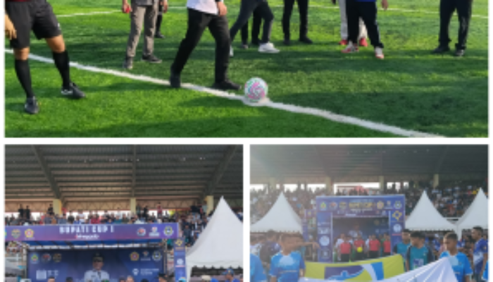 Jeneponto Bahagia, Bupati Paris Yasir Resmi Buka Turnamen Sepak Bola Bupati CUP I