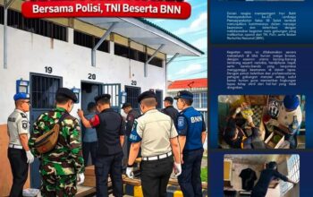 Sinergi Tanpa Kompromi! Lapas Solok Gelar Razia Gabungan Bersama TNI, Polri, dan BNN dalam Peringatan Hari Bakti Pemasyarakatan ke-62