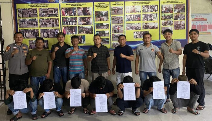 Kompak Ngeroyok, 7 Pemuda Berakhir di Sel Tahanan